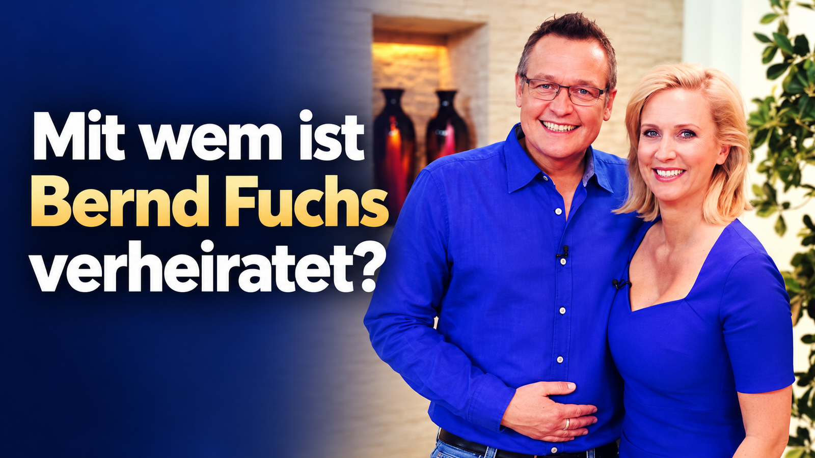 Mit wem ist Bernd Fuchs verheiratet